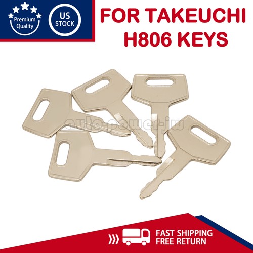 New 5pcs for takeuchi keys - new,