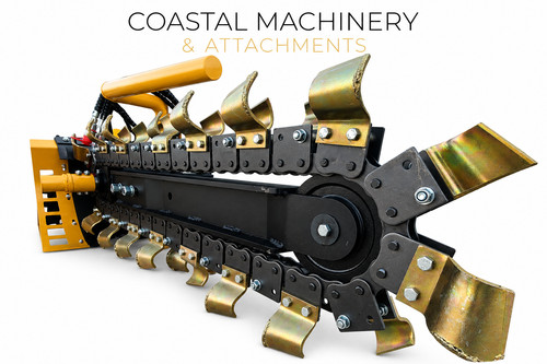 Mini skid steer trencher - steer, ditch