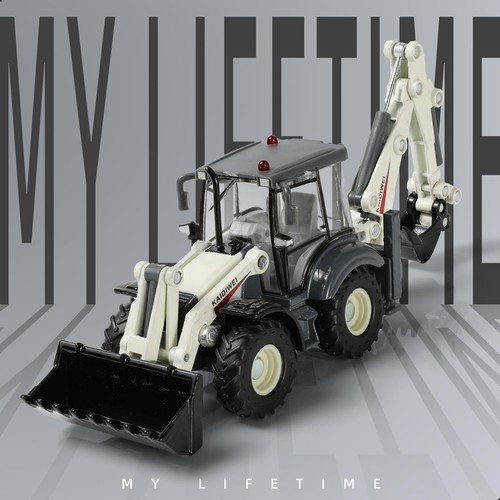Scale die cast backhoe - 1/50, die-cast