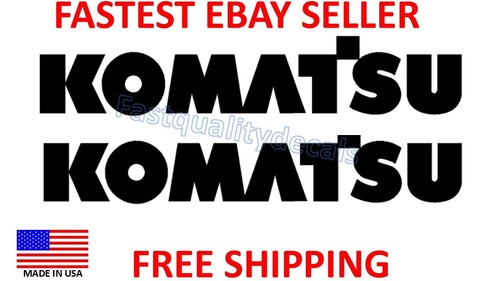For komatsu black decal - black,