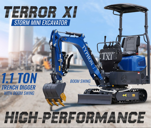 Terror mini excavator - excavator, ton