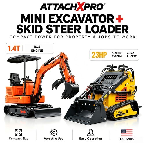 23hp mini skid steer - mini, loader