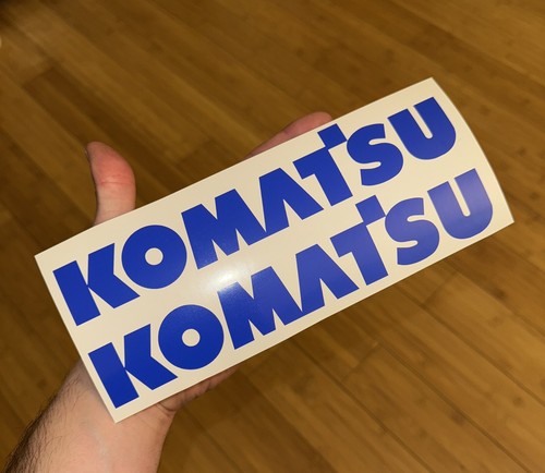 Komatsu blue vinyl decal - komatsu,